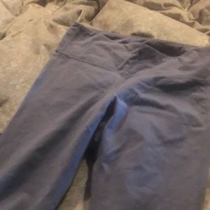 Athlete purple leggings